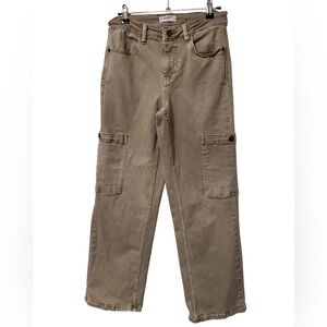 Oat New York Women's Tan Cargo Jeans EUC